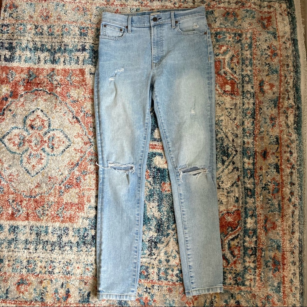 Able The High Rise Distressed Skinny Jeans
